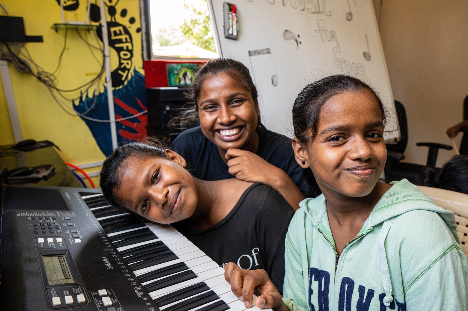 Provide music-making technology to children with disabilities. 